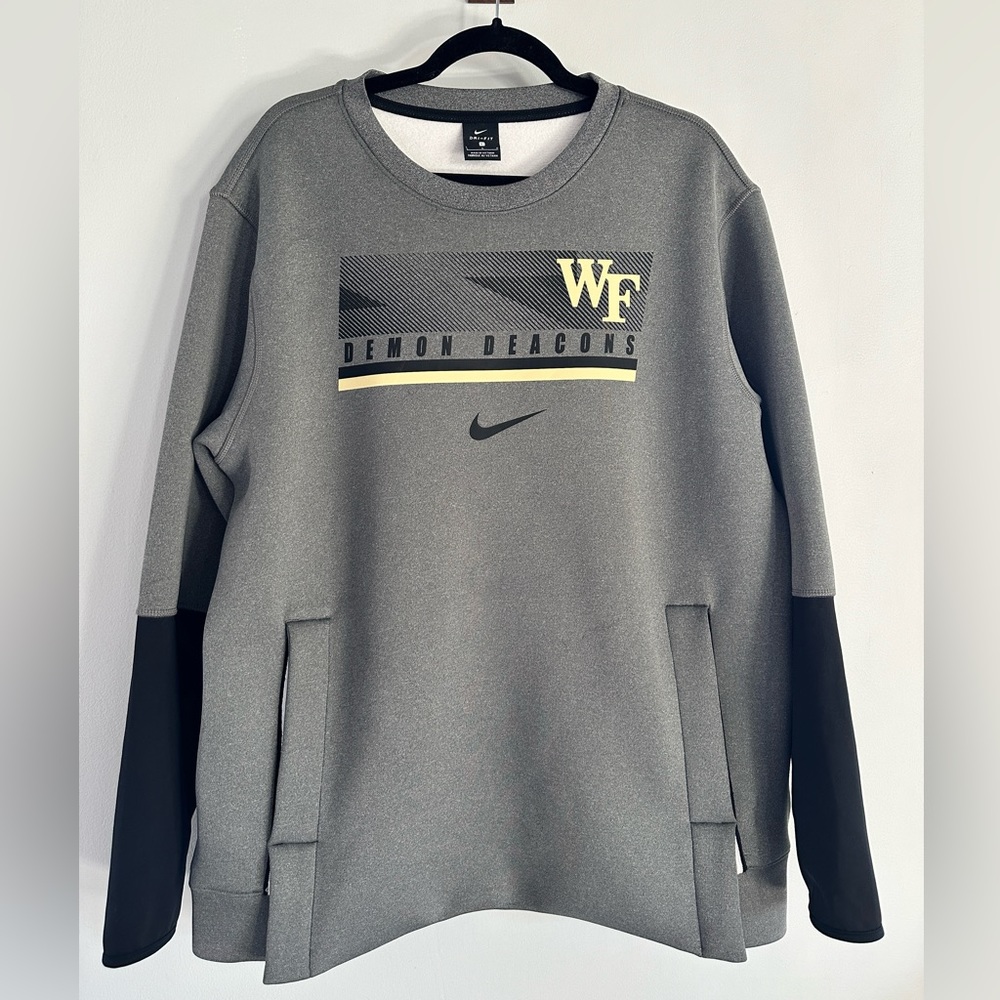 Nike Dri-Fit Wake Forest University Pullover Sweatshirt Men’s Size Large